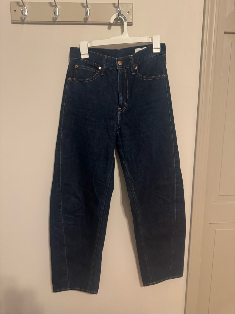 Gap Barrel High Rise Dark Blue Jeans